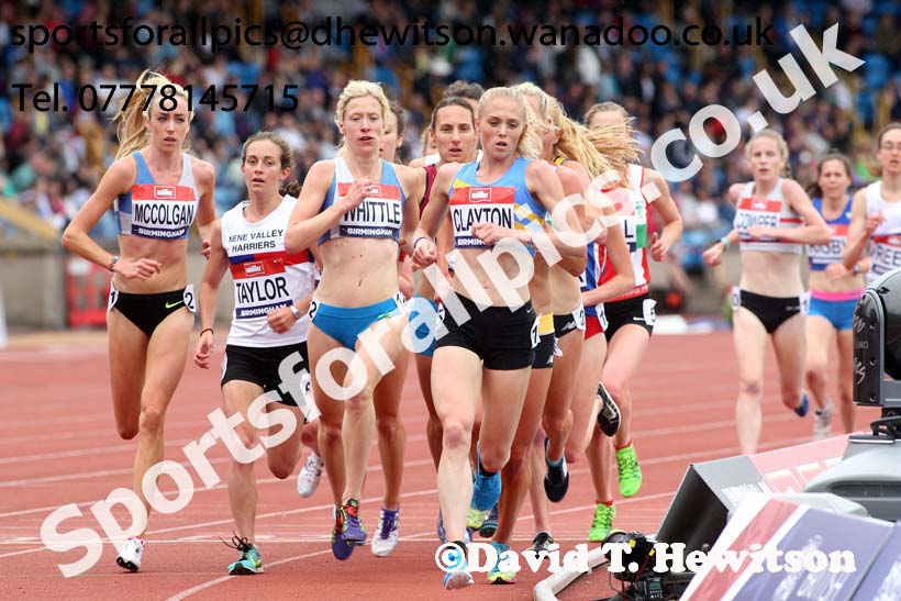 Womens 5000 metres, British Championships, Birmingham. Photo: David T. Hewitson/Sports for All Pics